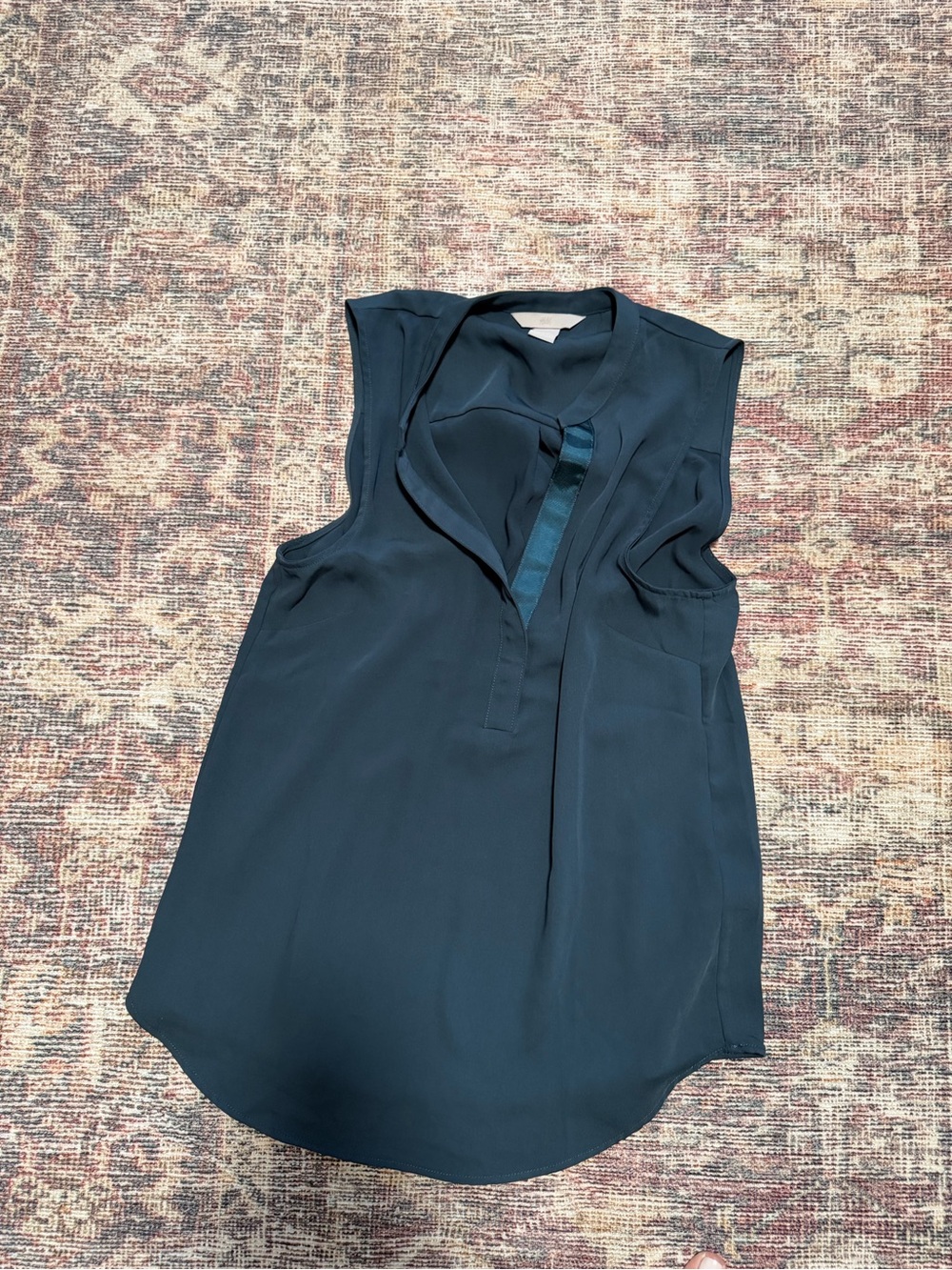 H&M Dark Blue Sleeveless V-Neck Camisole